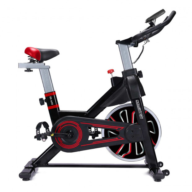 Powertrain RX-600 Cardio Exercise Spin Bike - Red Image 2