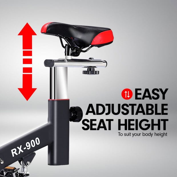 Powertrain RX-900 Flywheel Exercise Bike - Red Image 7