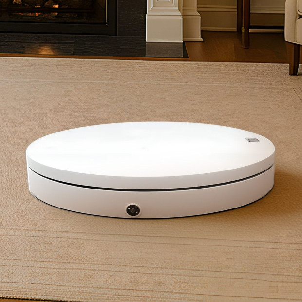 Christabelle 80cm 200kg Commercial Electric Display Turntable with Power Outlet - White Image 6