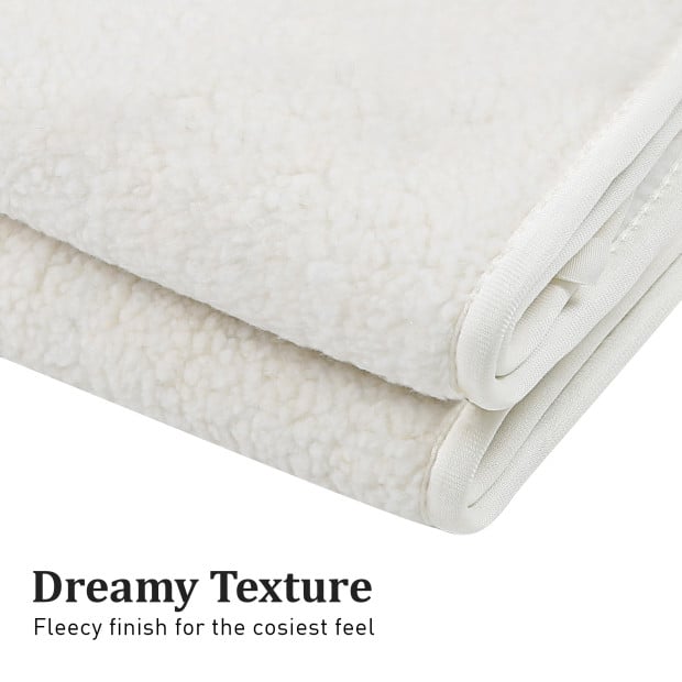 Laura Hill Heated Electric Blanket Fitted Fleece Underlay - Double Image 4