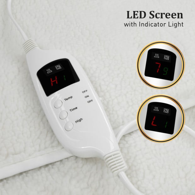 Laura Hill Heated Electric Blanket Fitted Fleece Underlay - Double Image 9