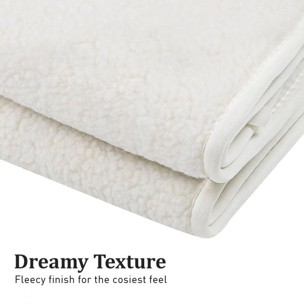 Laura Hill Heated Electric Blanket Fitted Fleece Underlay - Single Image 4