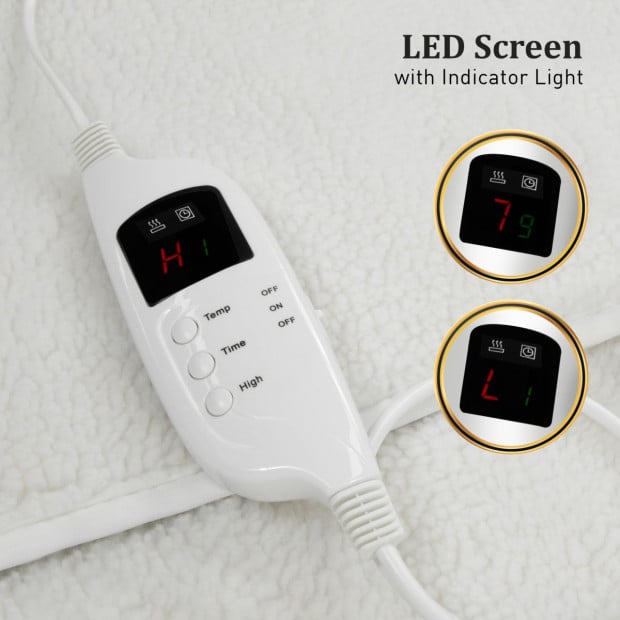 Laura Hill Heated Electric Blanket Fitted Fleece Underlay - Single Image 7
