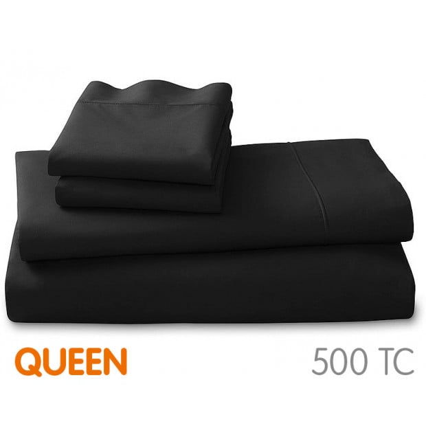 500tc Cotton Queen Sheet Set