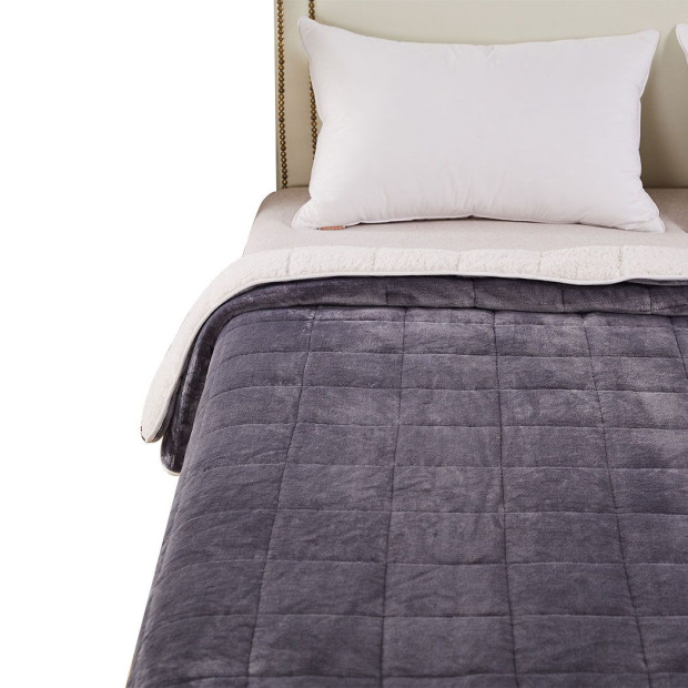 Weighted Blanket Heavy Gravity Deep Relax Ultra Soft 11KG Adults Grey Image 7
