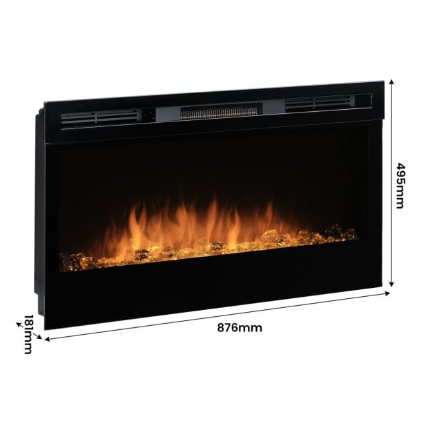 Dimplex PRISM Wall Mounted Electric Fireplace - 34-inches Image 4