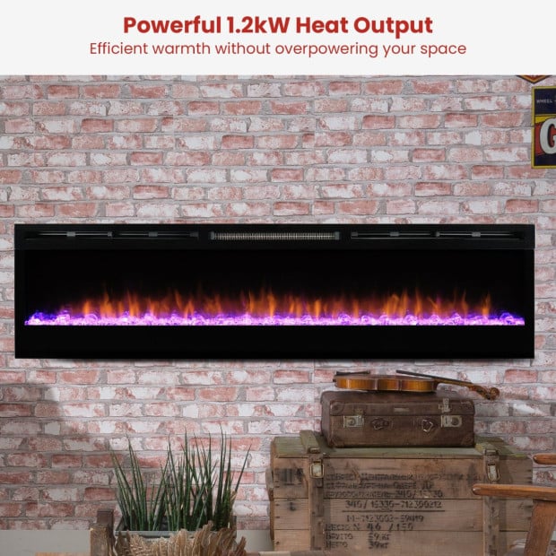 Dimplex PRISM Wall Mounted Electric Fireplace - 74-inches Image 7