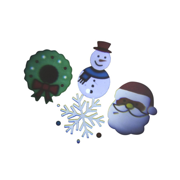 Christmas Tree Topper Santa with Movement Images Lights Snow & Music Image 3