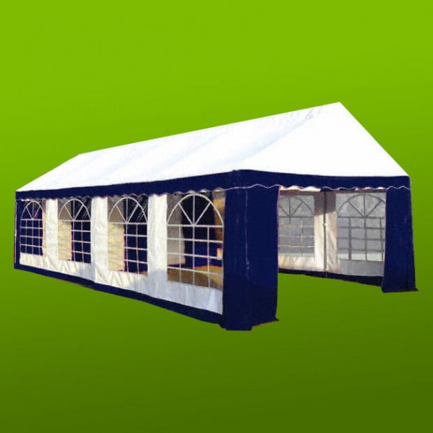 Wallaroo Premium 4x8 outdoor event marquee Blue+White