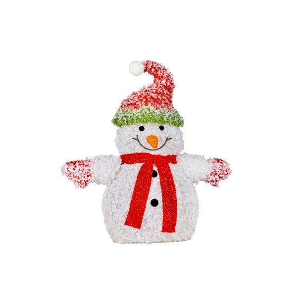 Snowy Christmas Snowman with Lights 56cm Image 2