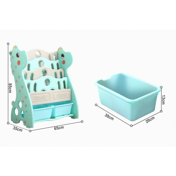 Bo Peep 4 In 1 Blue Kids Bookshelf Image 4