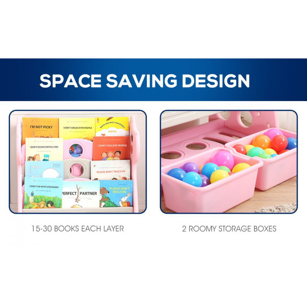 Bo Peep 4 In 1 Pink Kids Bookshelf Image 6