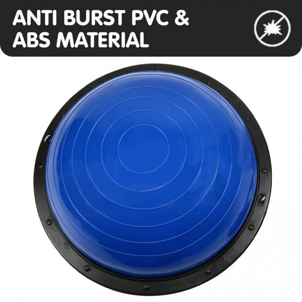 Powertrain Fitness Yoga Ball Home Gym Workout Balance Trainer - Blue Image 9