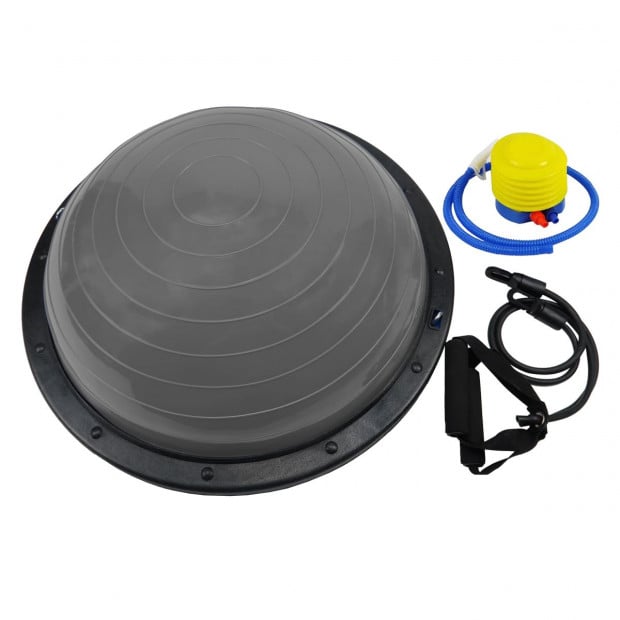 Powertrain Fitness Yoga Ball Home Gym Workout Balance Trainer - Grey Image 2