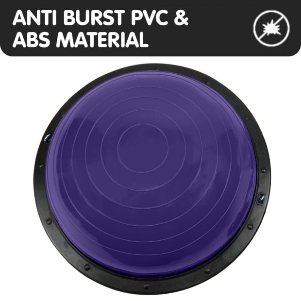 Powertrain Fitness Yoga Ball Home Gym Workout Balance Trainer - Purple Image 8