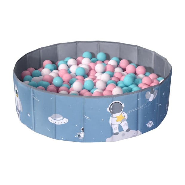 Kids Ball Pool Pit Toddler Play Foldable Child Playhouse - Blue