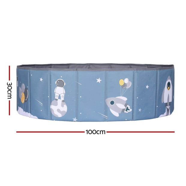 Kids Ball Pool Pit Toddler Play Foldable Child Playhouse - Blue Image 2