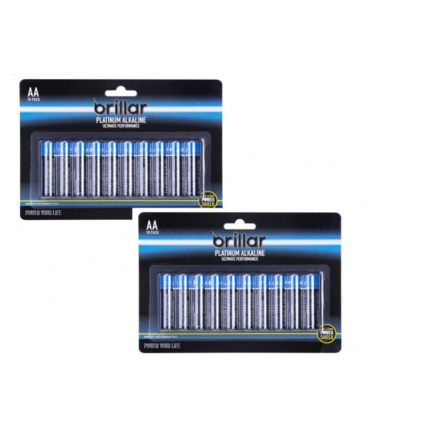 10 X Aa Platinum Alkaline Batteries Lr6 1.5v Long Lasting Power Image 2