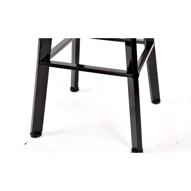 1 X Vintage Retro Industrial Swivel Bar Stool Image 5