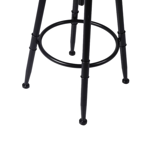 4x Industrial Bar Stools Kitchen Stool PU Leather Barstools Chairs Image 5
