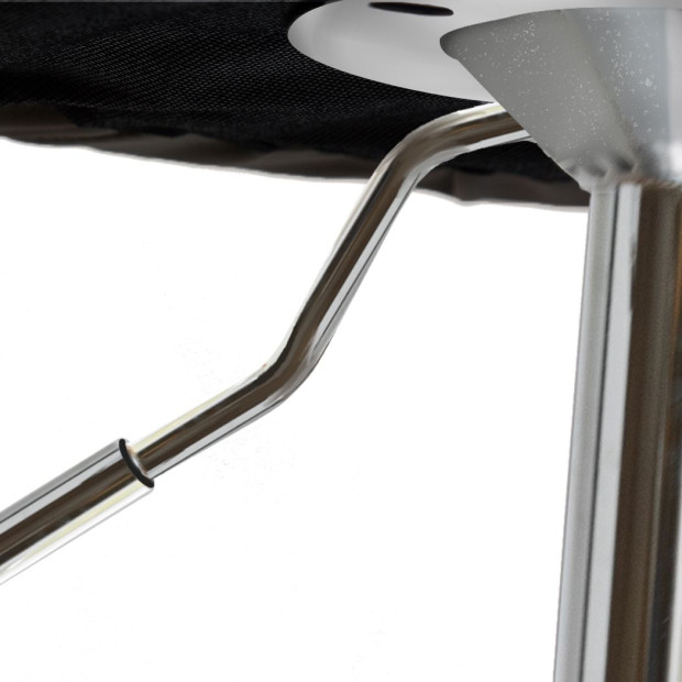 1x Kitchen Bar Stools Gas Lift Wooden Beech Stool Metal Black Image 6