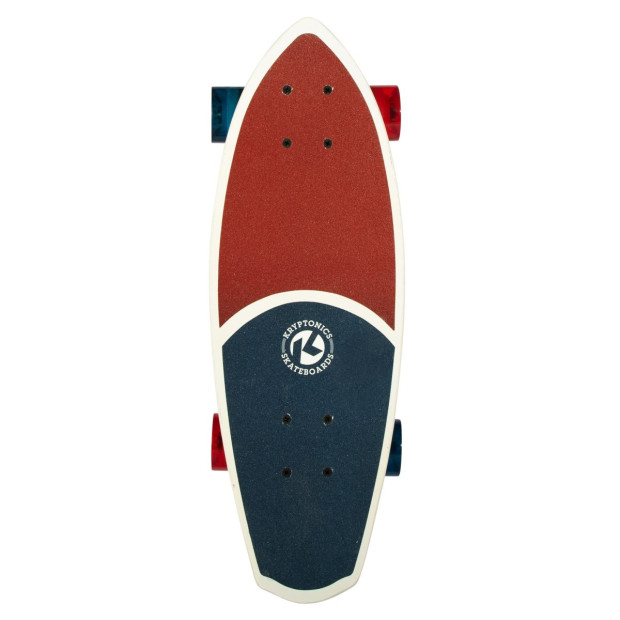 Kryptonics 23-inch Mini Fat Cruiser Board Skateboard - Liberty Blue Image 2