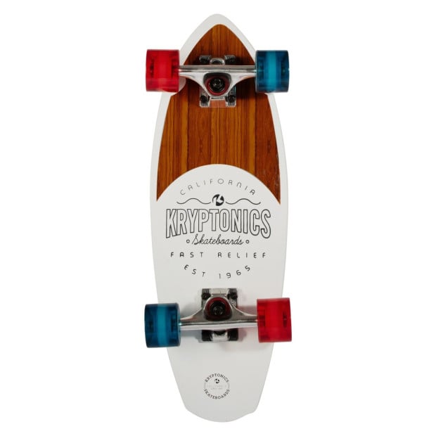 Kryptonics 23-inch Mini Fat Cruiser Board Skateboard - Liberty Blue Image 5