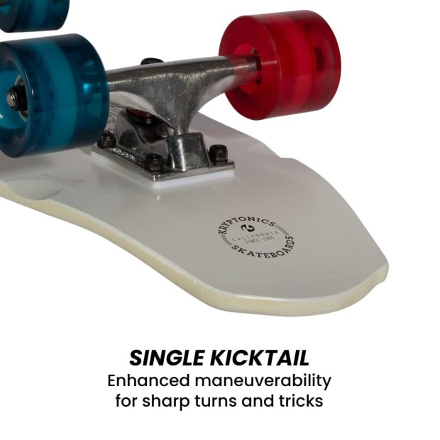Kryptonics 23-inch Mini Fat Cruiser Board Skateboard - Liberty Blue Image 9