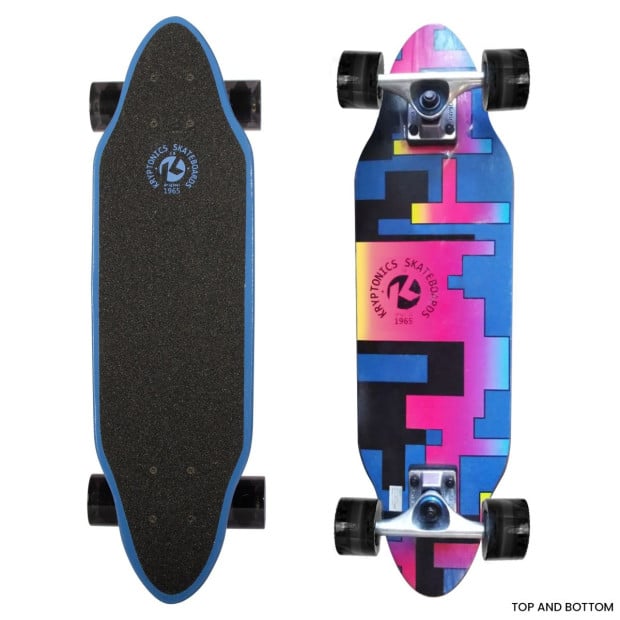 Kryptonics 26-inch Skateboard Mini Cutaway Cruiser Board - 89 IS Fine Image 3