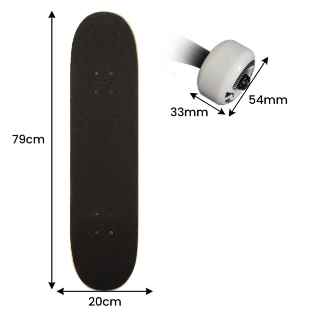Kryptonics 31-inch Star Series Complete Skateboard Rainbow Dot Image 4