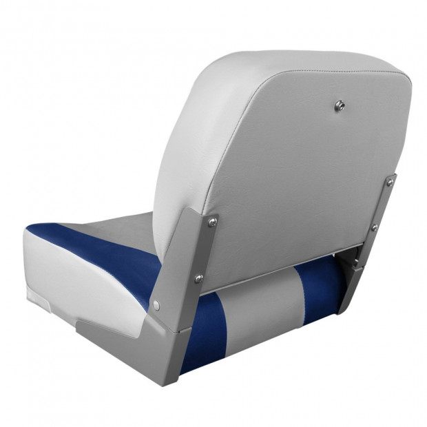 Set of 2 Swivel Folding Boat Seats - Grey & Blue Image 8