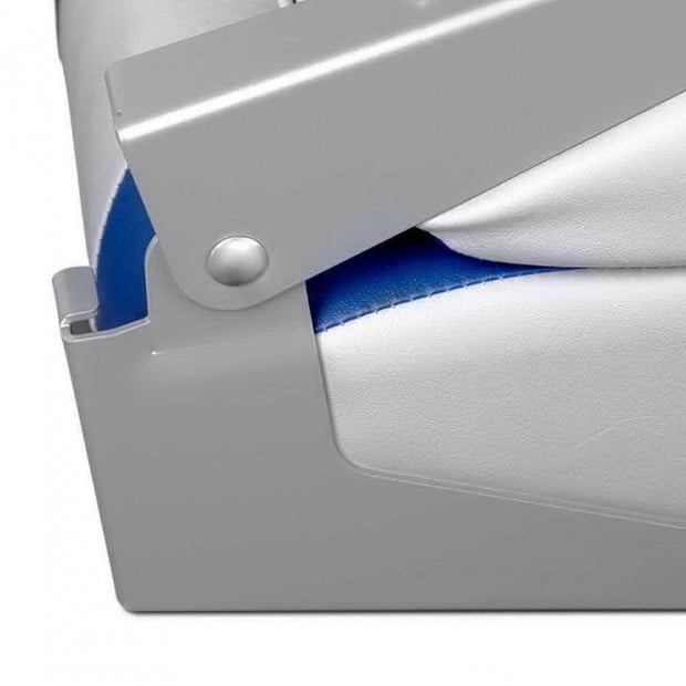 Set of 2 Swivel Folding Boat Seats - Grey & Blue Image 11