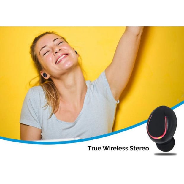 Bluetooth 5.0 Wireless Ear Buds Headphone Headset Noise Reduction Mic Image 3