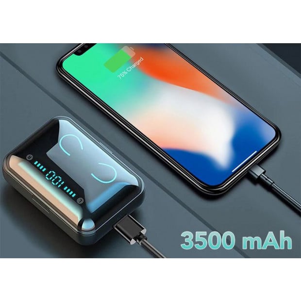 Bluetooth 5.0 Wireless Ear Buds Headphone Headset Noise Reduction Mic Image 6