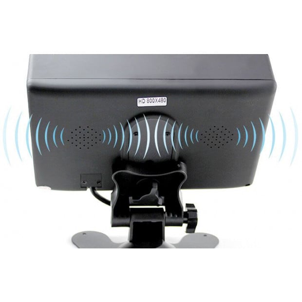 Elinz 7In Monitor Hd 12v/24v With 2 Av Inputs 4pin Advanced Image 3