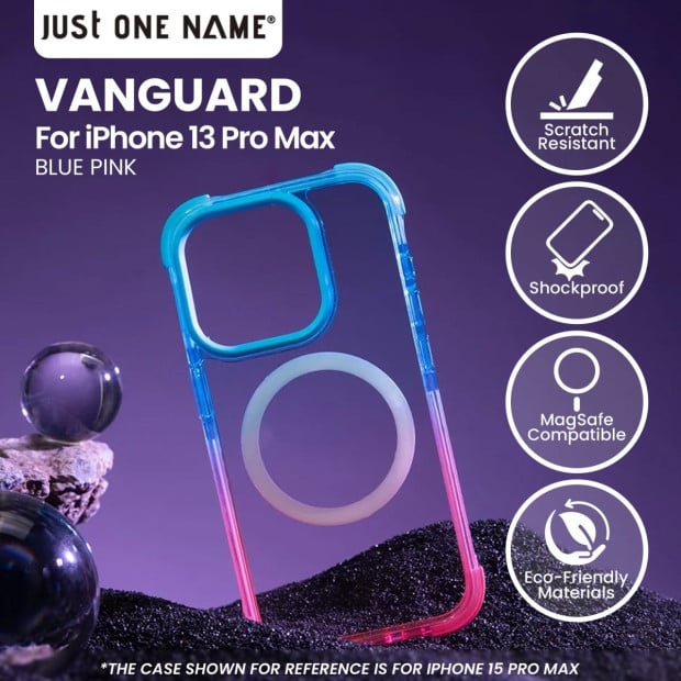 Vanguard Case for iPhone 13 Pro Max - Blue Pink