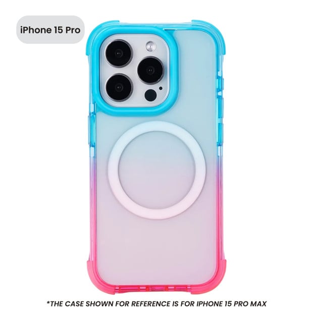 Vanguard Case for iPhone 15 Pro - Blue Pink Image 2