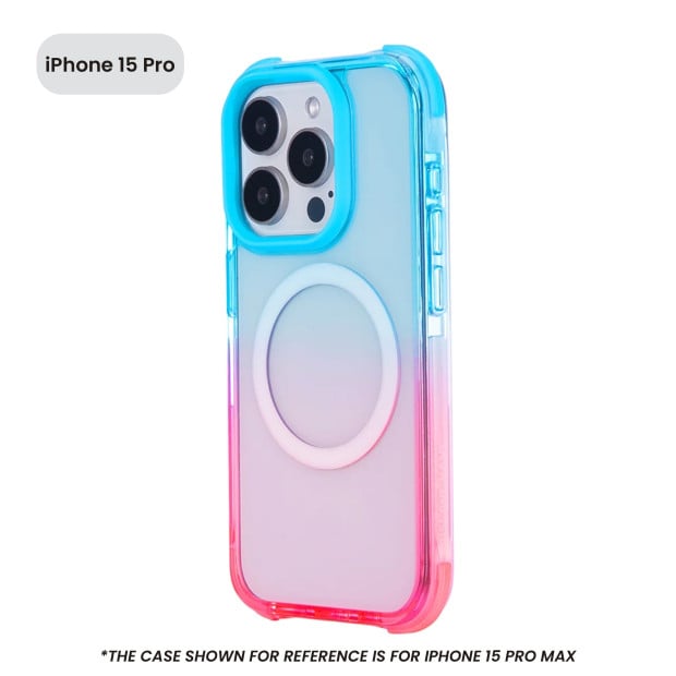 Vanguard Case for iPhone 15 Pro - Blue Pink Image 3