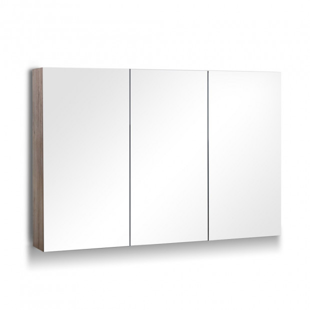 Bathroom Vanity Mirror Cabinet 1200MM x 720MM Pencil Edge Natural