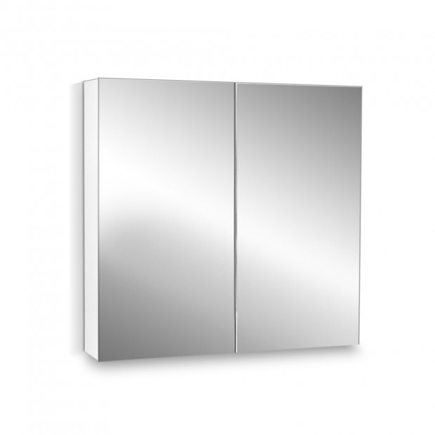 Cefito Bathroom Vanity Mirror with Storage Cavinet - White