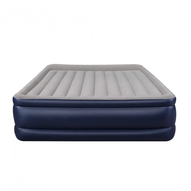 King Air Bed Inflatable Mattress Sleeping Mat Battery Built-in Pump Image 3