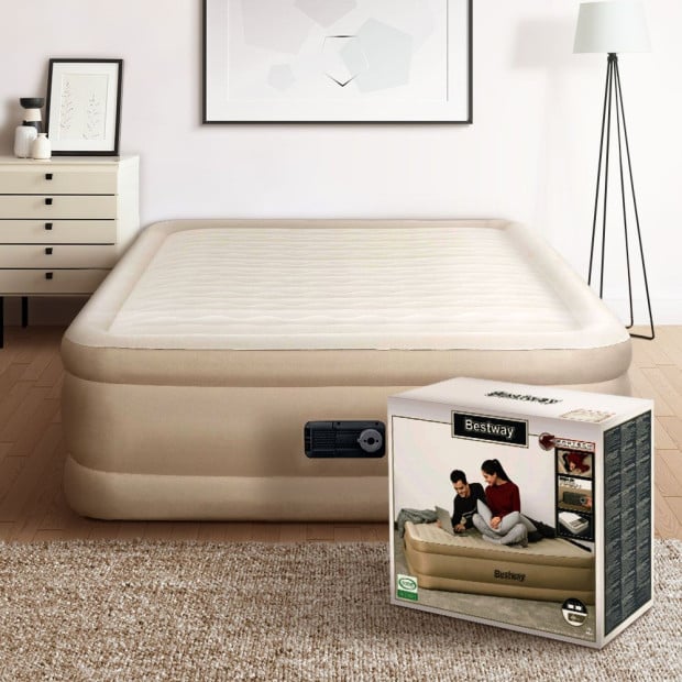 Air Bed Queen Size Mattress Camping Beds Inflatable Built-in Pump Image 7