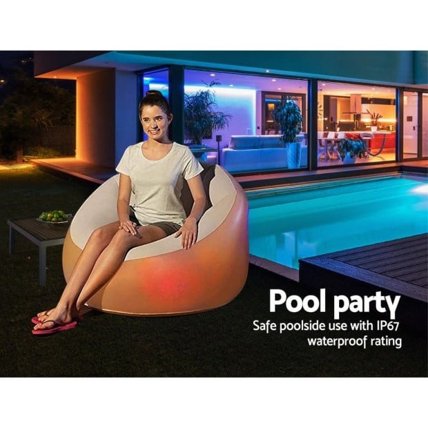 Inflatable Seat Sofa LED Light Chair Outdoor Lounge Cruiser Image 5