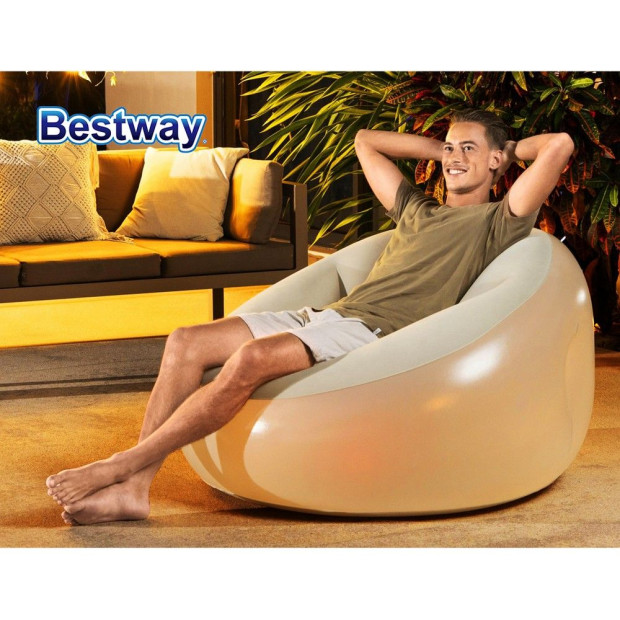 Inflatable Seat Sofa LED Light Chair Outdoor Lounge Cruiser Image 6