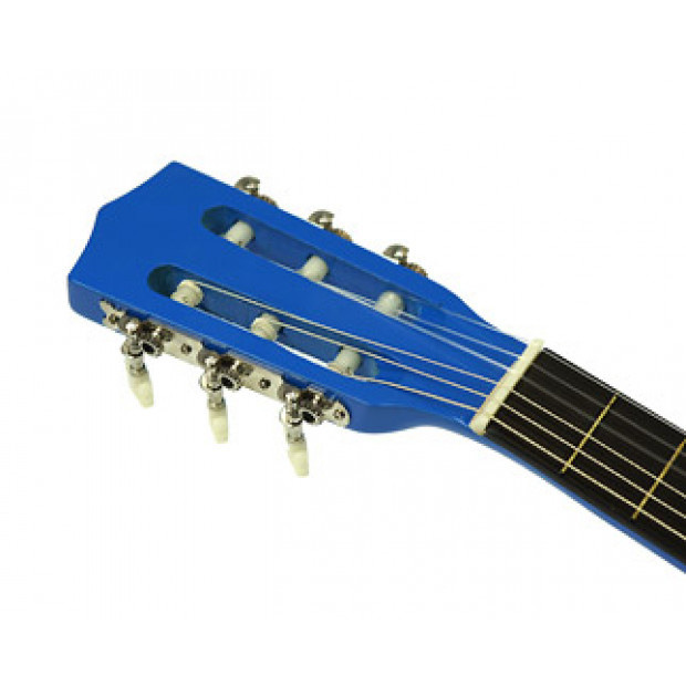 Childrens no-cut acoustic guitar - Blue Image 5
