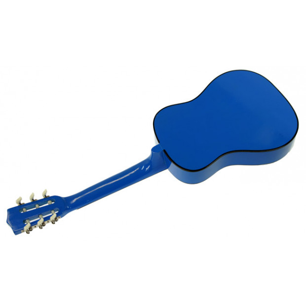 Childrens no-cut acoustic guitar - Blue Image 4