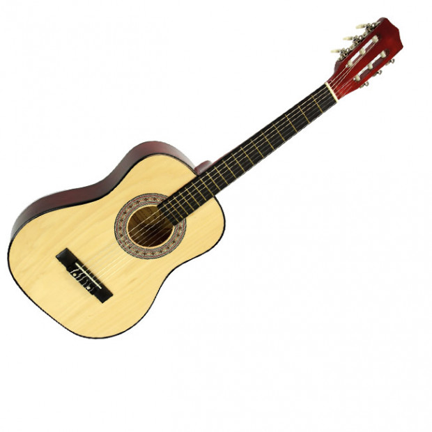 Childrens no-cut acoustic guitar - Natural Image 6