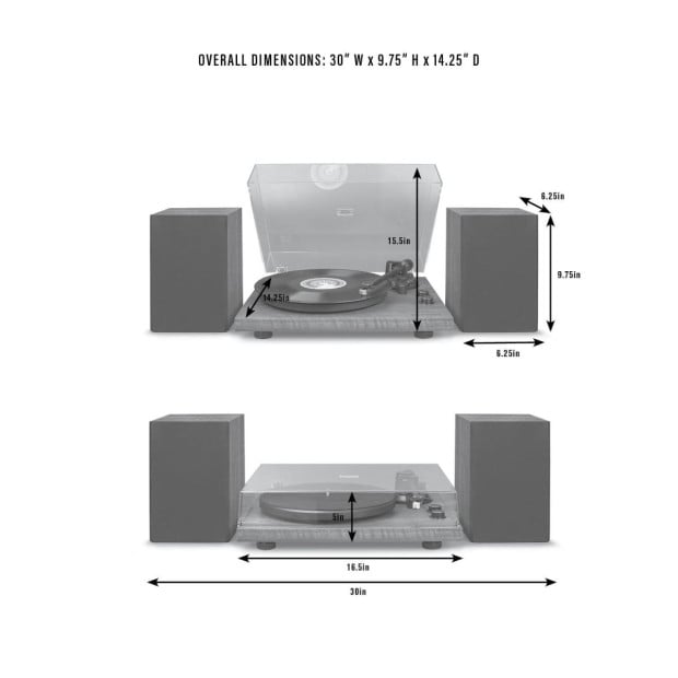 Crosley C62 Shelf System - Black Image 10