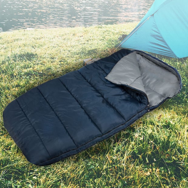 Wallaroo Camping Sleeping Bag Thermal Hiking - 220 x 100 - Left Zipper