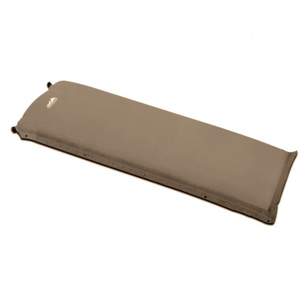 Single Size Self Inflating Matress Mat Joinable 10CM Thick Coffee Image 3